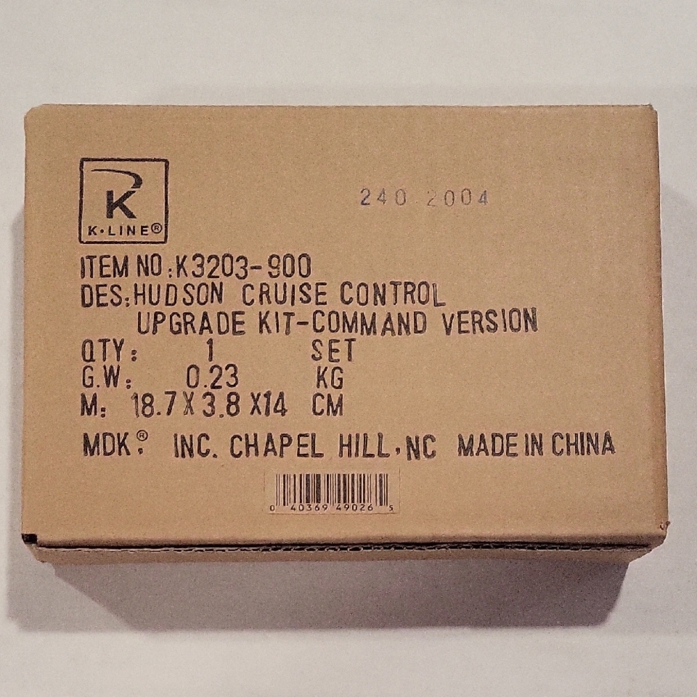 K LINE Hudson Cruise Control Upgrade Kit - Command Version